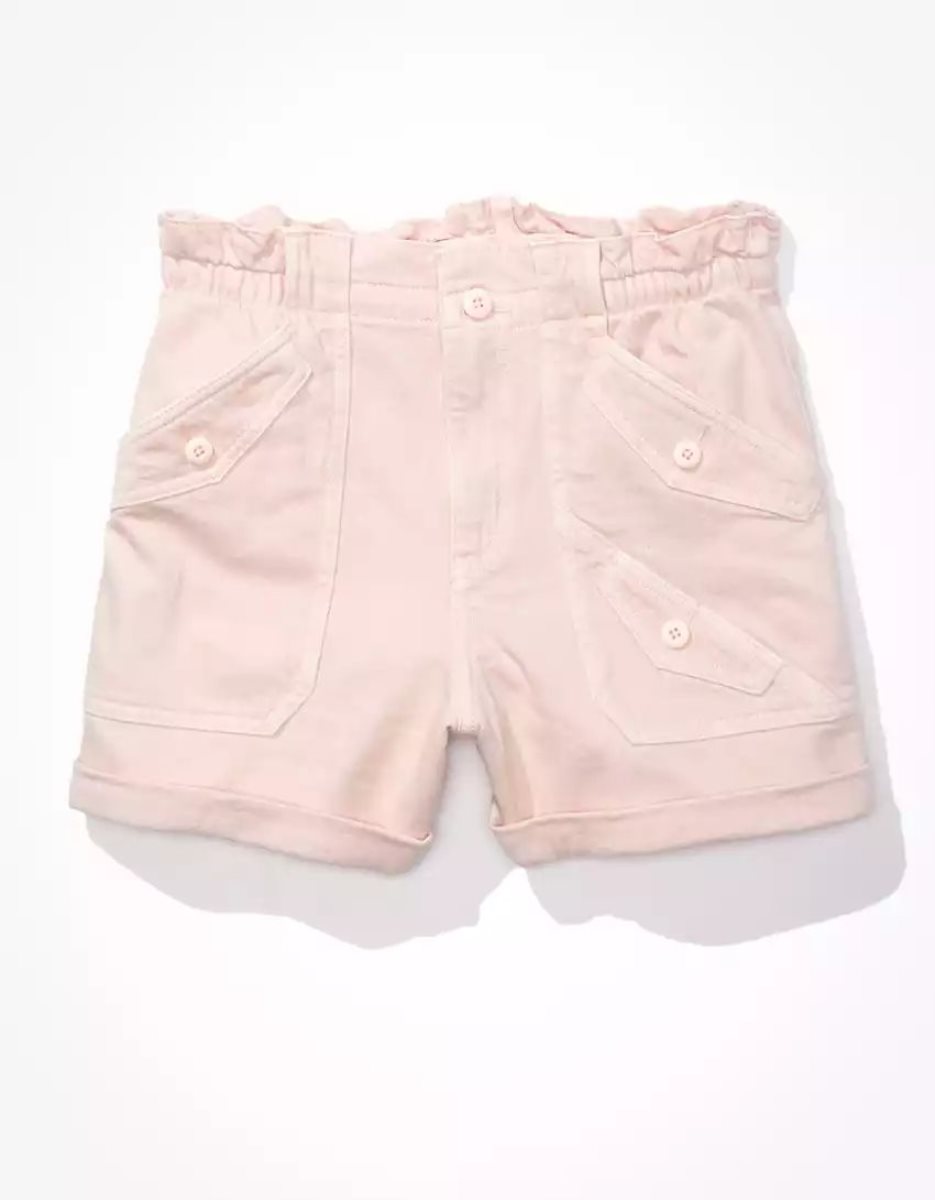 American Eagle AE Stretch Highest Taille Baggy Utility GolfShorts Damen Rosa | RCEGX9435