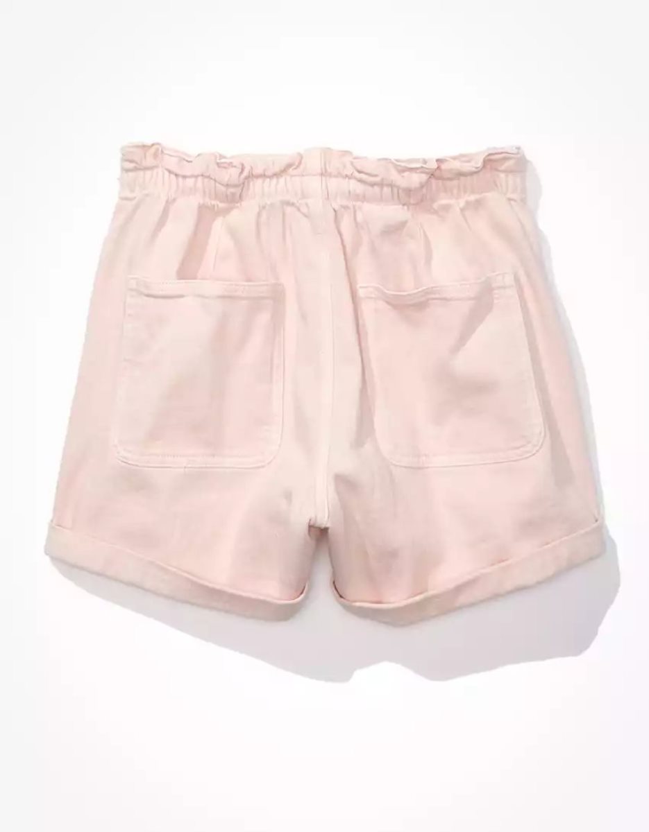 American Eagle AE Stretch Highest Taille Baggy Utility GolfShorts Damen Rosa | RCEGX9435