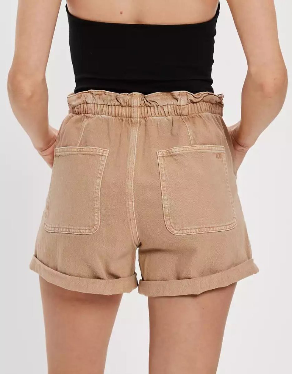 American Eagle AE Stretch Highest Taille Baggy Utility GolfShorts Damen Braun | WHLBF6534