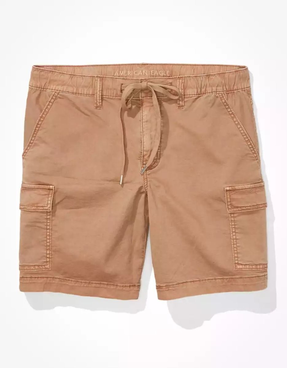 American Eagle AE Stretch Low-Rise Baggy Cargo GolfShorts Damen Braun | IAERU5684