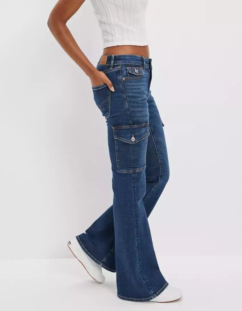 American Eagle AE Stretch Low-Rise Flare Jeans Damen Mehrfarbig | PUCHF6475