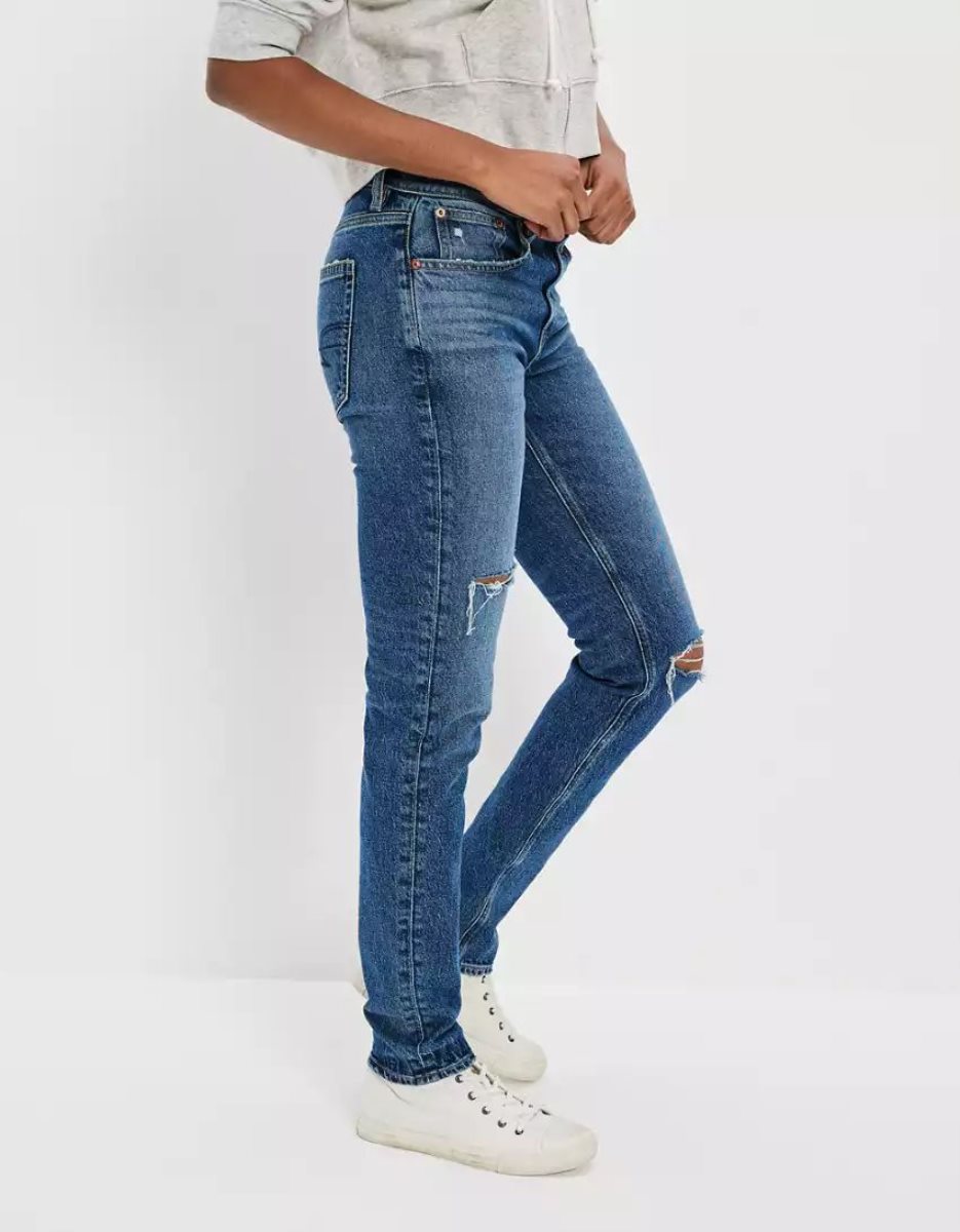 American Eagle AE Stretch Ripped '90s Schlank Jeans Damen Mehrfarbig | FVHAP0698