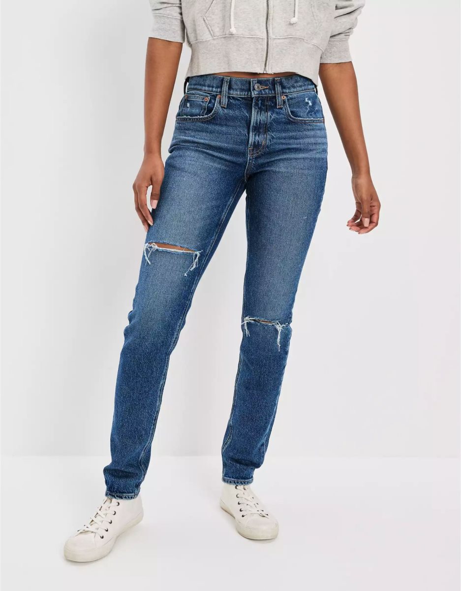 American Eagle AE Stretch Ripped '90s Schlank Jeans Damen Mehrfarbig | FVHAP0698