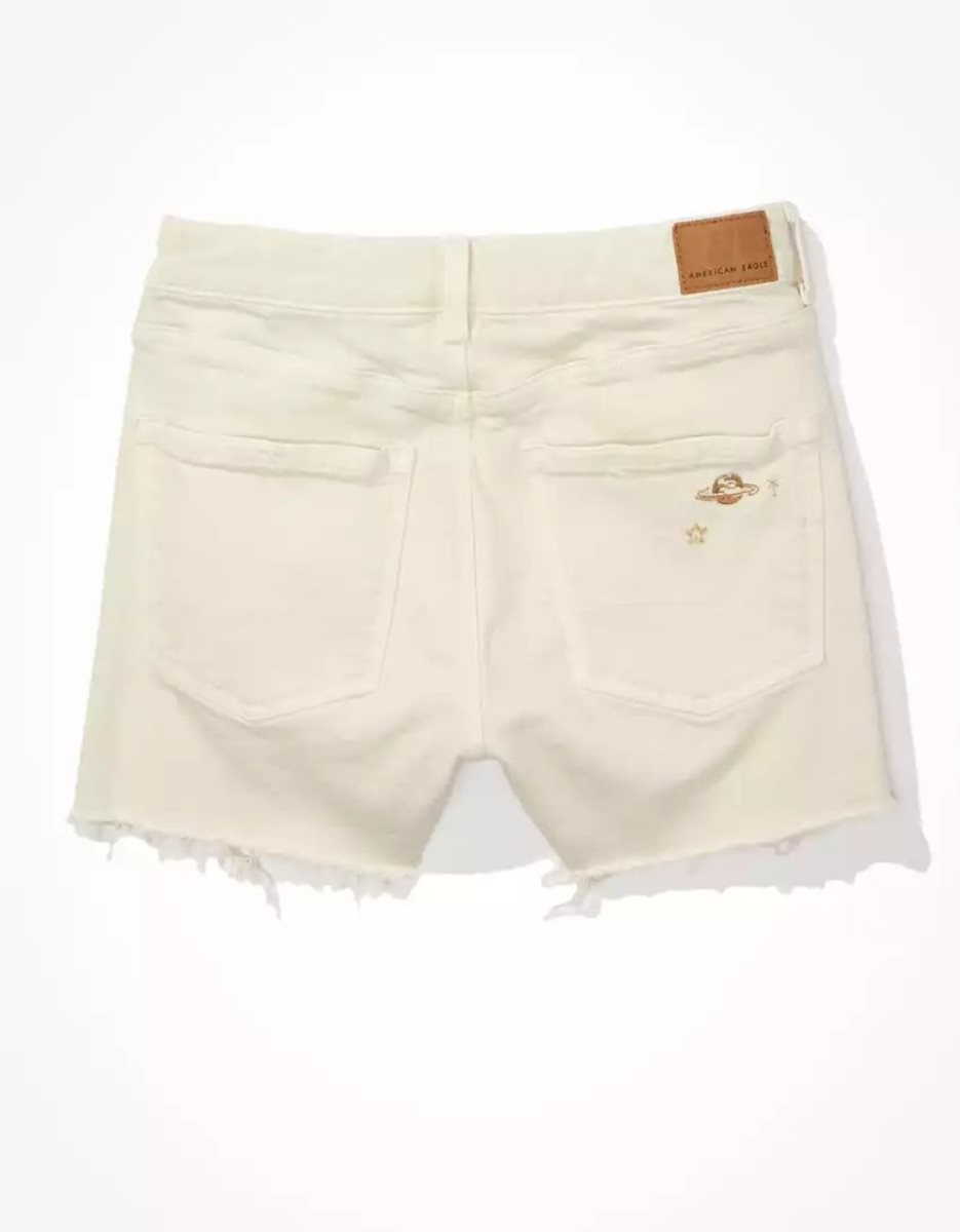 American Eagle AE Stretch Twill Highest Taille '90s Boyfriend GolfShorts Damen Weiß | AVXFO0752