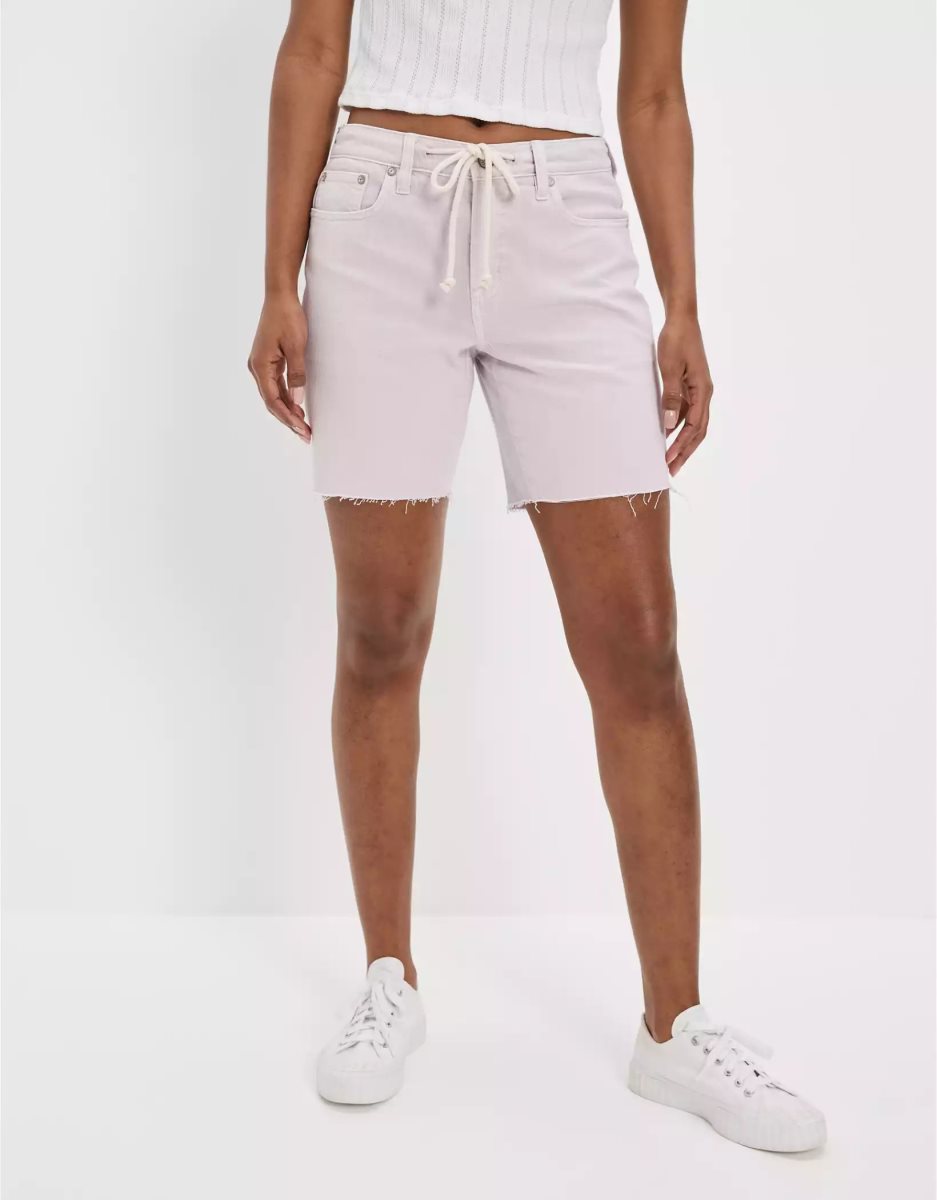 American Eagle AE Stretch Twill Low-Rise Baggy GolfShorts Damen Lila | RXVUT2183