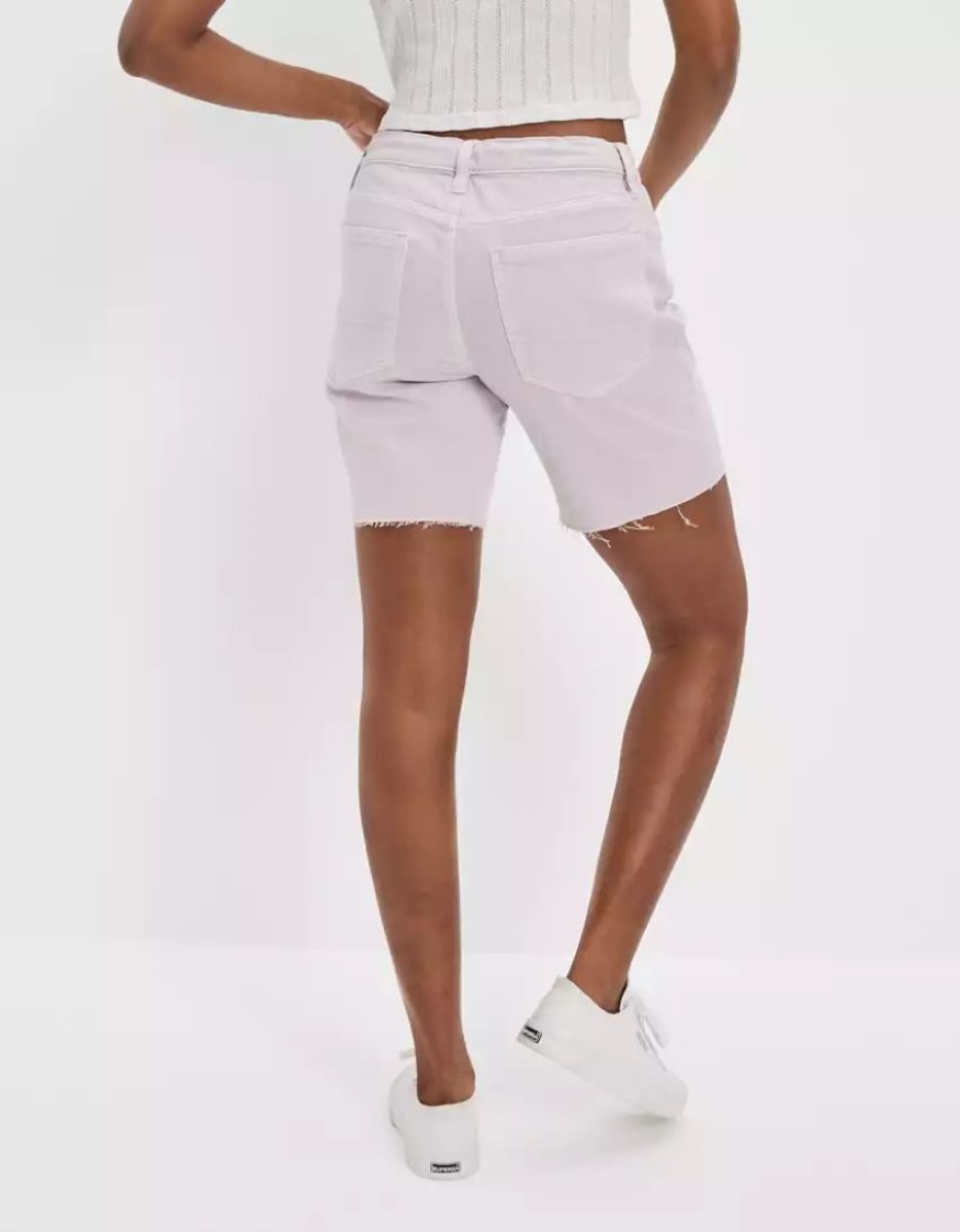 American Eagle AE Stretch Twill Low-Rise Baggy GolfShorts Damen Lila | RXVUT2183