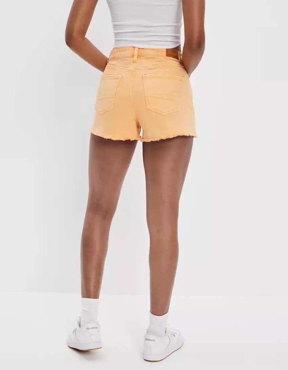 American Eagle AE Stretch Twill Mom GolfShorts Damen Orange | PNOXR1462