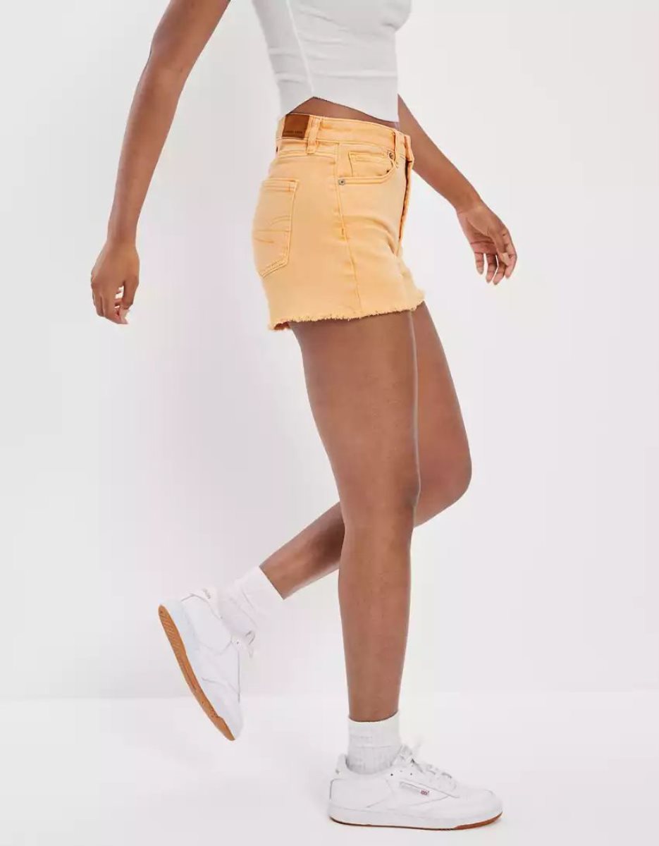 American Eagle AE Stretch Twill Mom GolfShorts Damen Orange | PNOXR1462