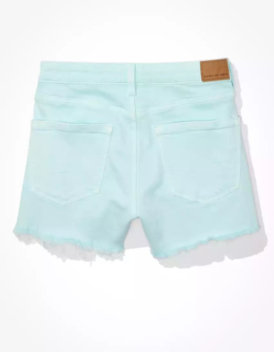 American Eagle AE Stretch Twill Mom GolfShorts Damen Mintfarben | RGHDK4283