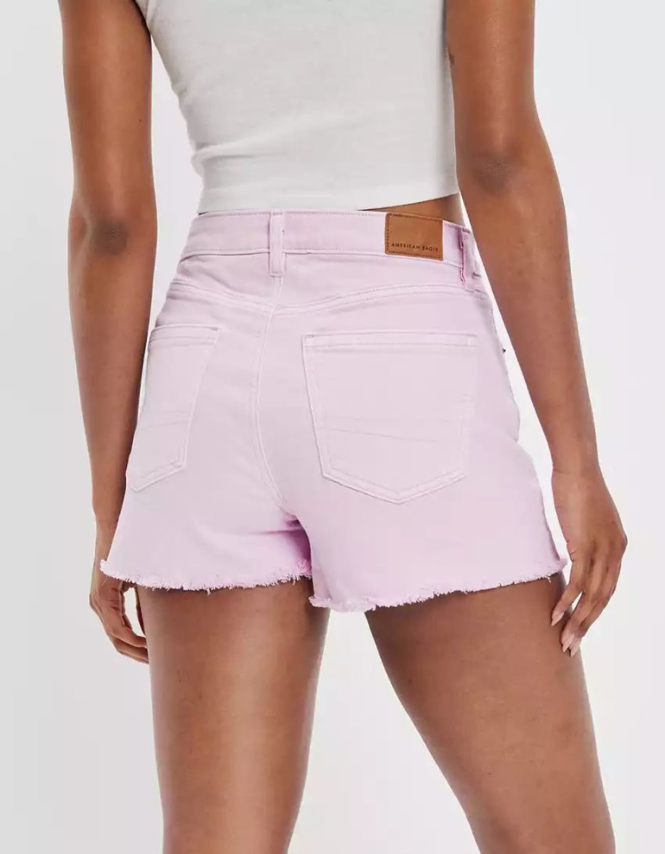 American Eagle AE Stretch Twill Mom GolfShorts Damen Lavendel | TDZJQ4139