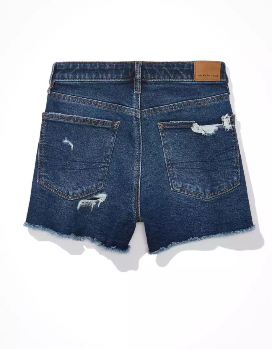 American Eagle AE Strigid Denim Mom GolfShorts Damen Mehrfarbig | IBXUP1395