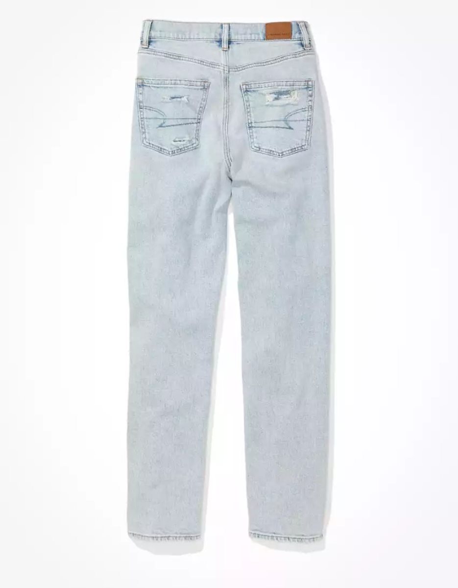 American Eagle AE Strigid Patched Highest Taille '90s Boyfriend Jeans Damen Indigo | GXVUO2197