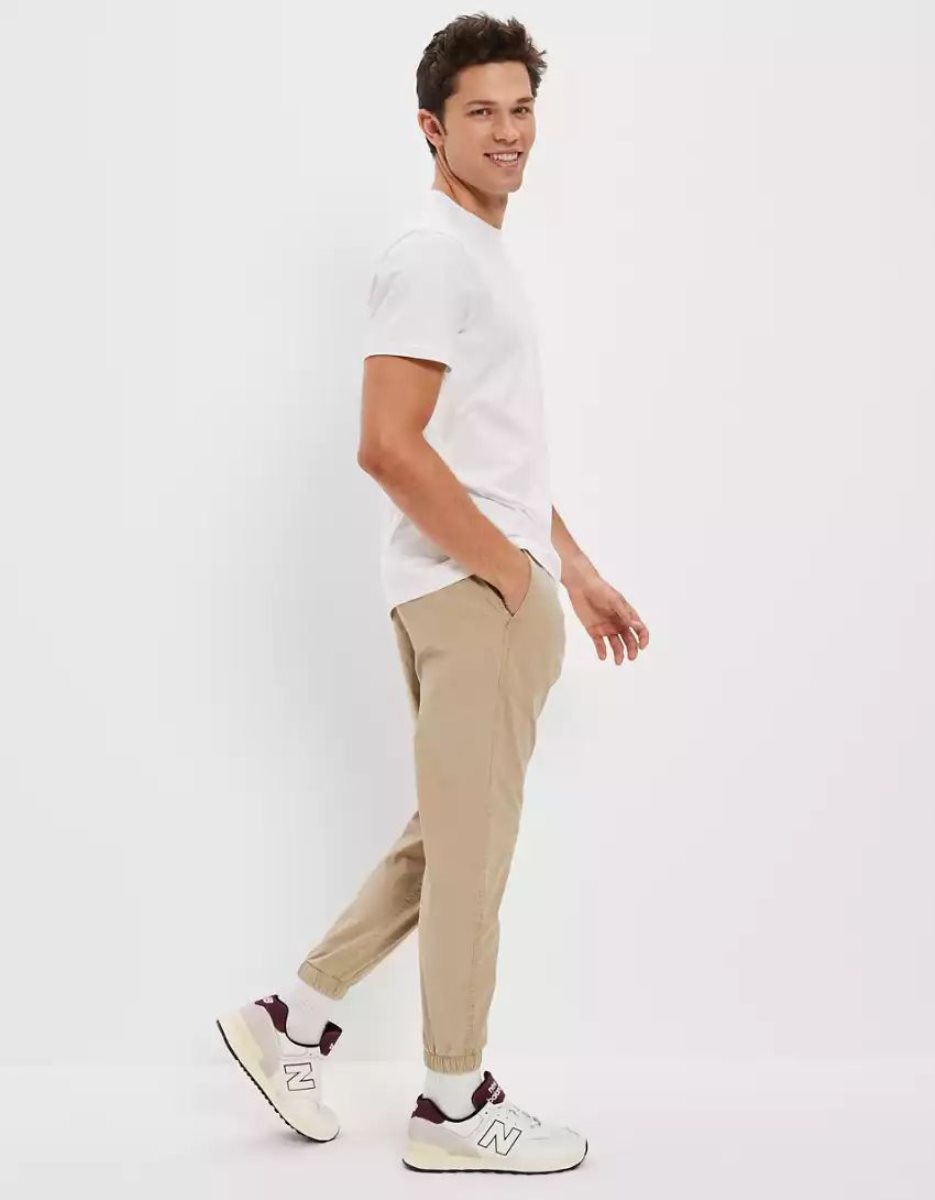 American Eagle AE Trekker Jogger Hose Herren Hellkhaki | JUWHR2495