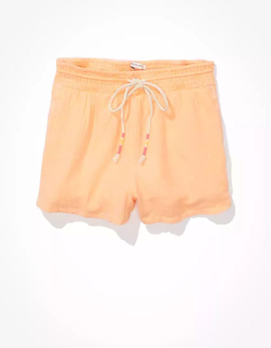 American Eagle AE Woven Beach GolfShorts Damen Orange | TMPFW7205