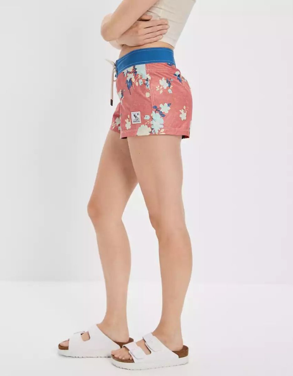 American Eagle AE x Outer Banks Board GolfShorts Damen Rot | OJDMC7301